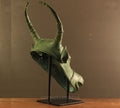 Brass Rustic Bull Head Table Decor