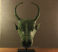 Brass Rustic Bull Head Table Decor