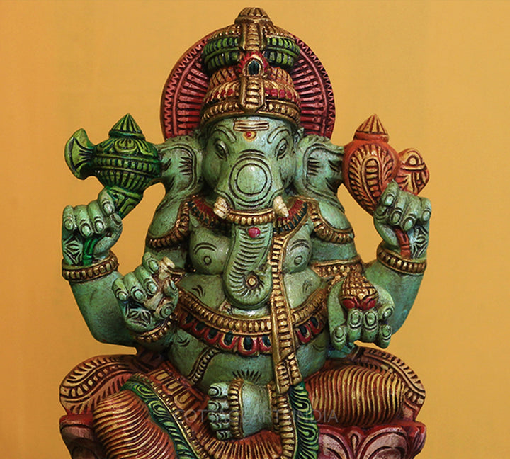 Wooden Ganesh 24"