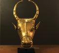 Brass Bull Head Table Decor