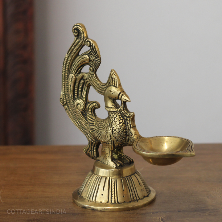 Brass Annapakshi Oil Diya