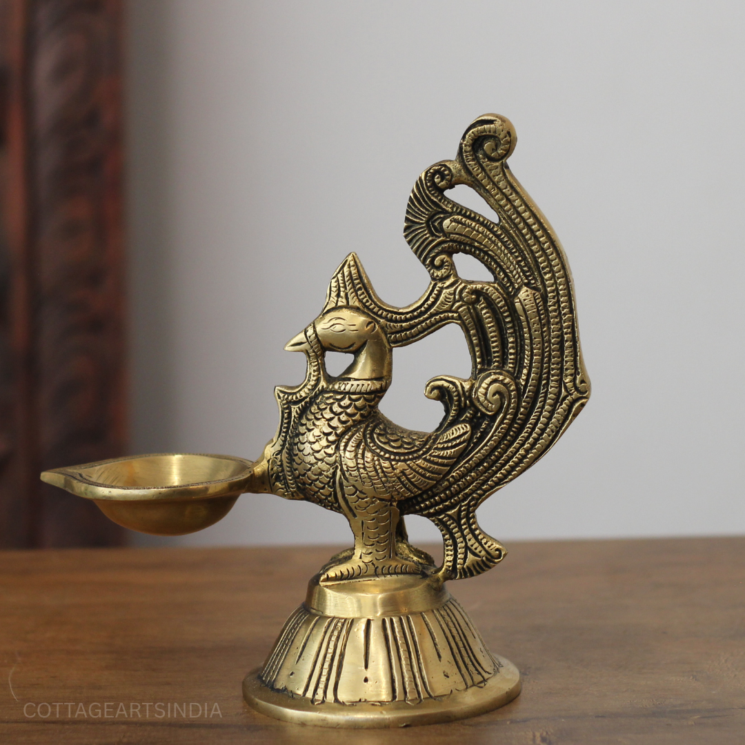 Brass Annapakshi Oil Diya