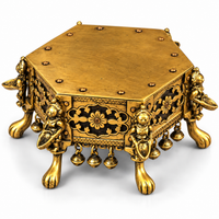 Brass and Copper Tribal Art Chowki