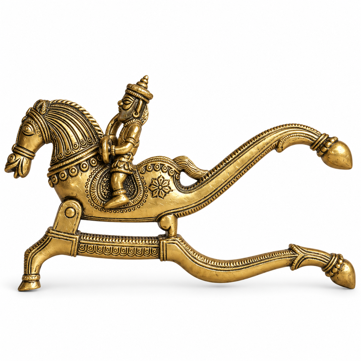 Brass Nutcracker Horse Design