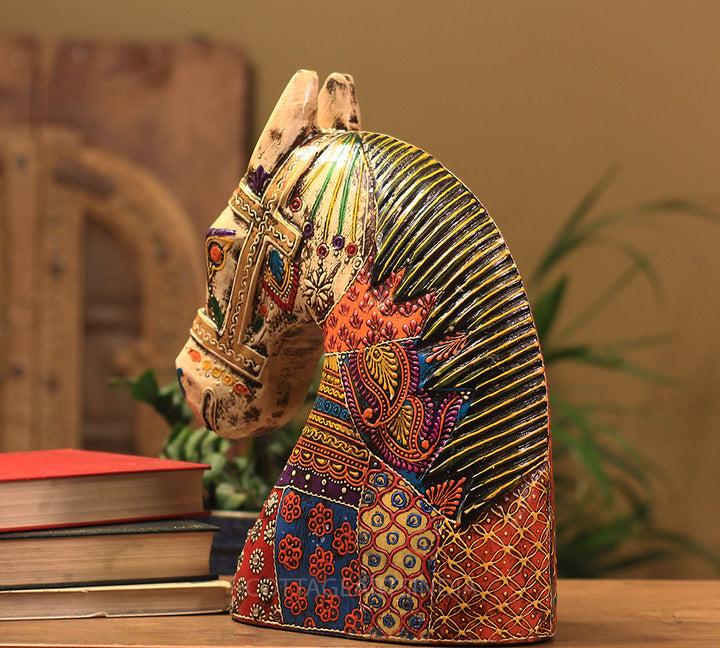 Wooden Horse Head 10.5 inches