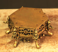Brass and Copper Tribal Art Chowki