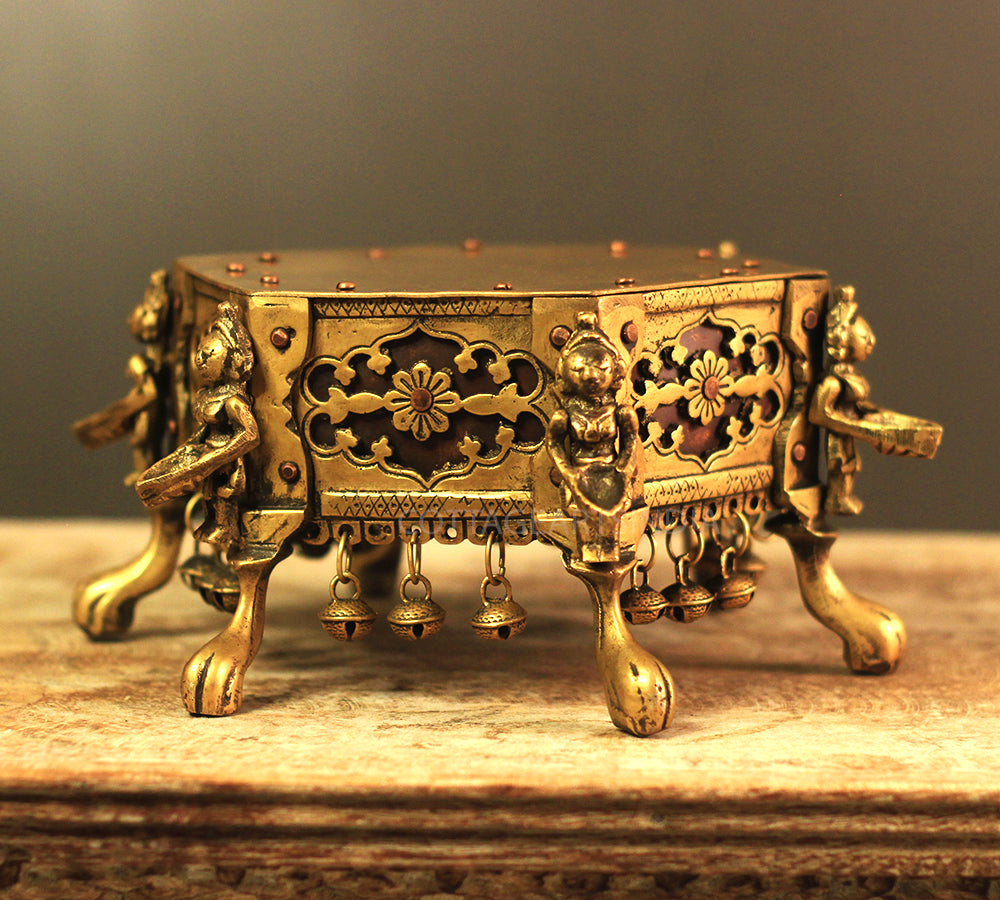 Brass and Copper Tribal Art Chowki