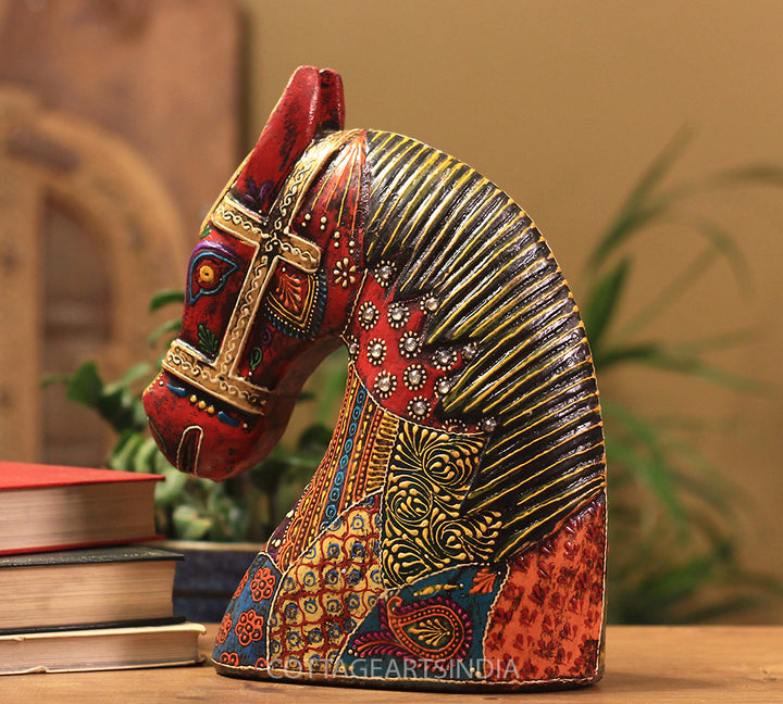 Wooden Horse Head 10.5 inches