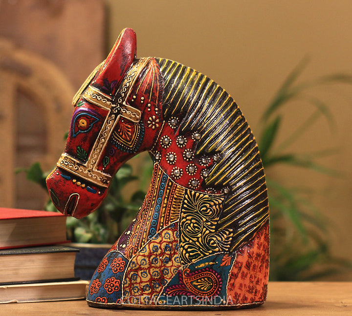 Wooden Horse Head 10.5 inches