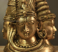 Brass Superfine 4 Face Shiva- Parvati Mukhlingam