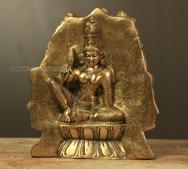 Brass Superfine 4 Face Shiva- Parvati Mukhlingam