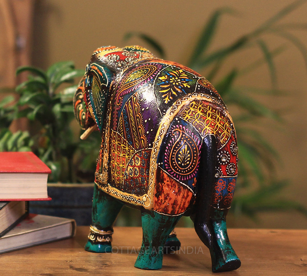 Wooden Elephant 8.5"