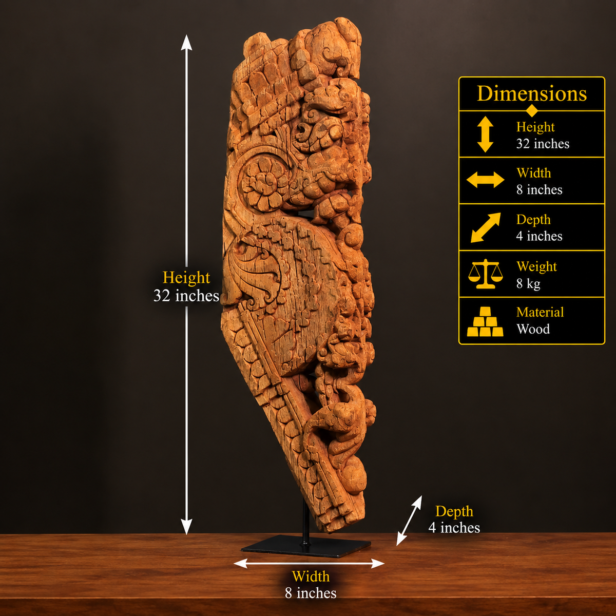 Wooden Vintage Carving