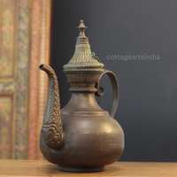 Tibetan Copper Ritual Ewer | Handcrafted Himalayan Decor