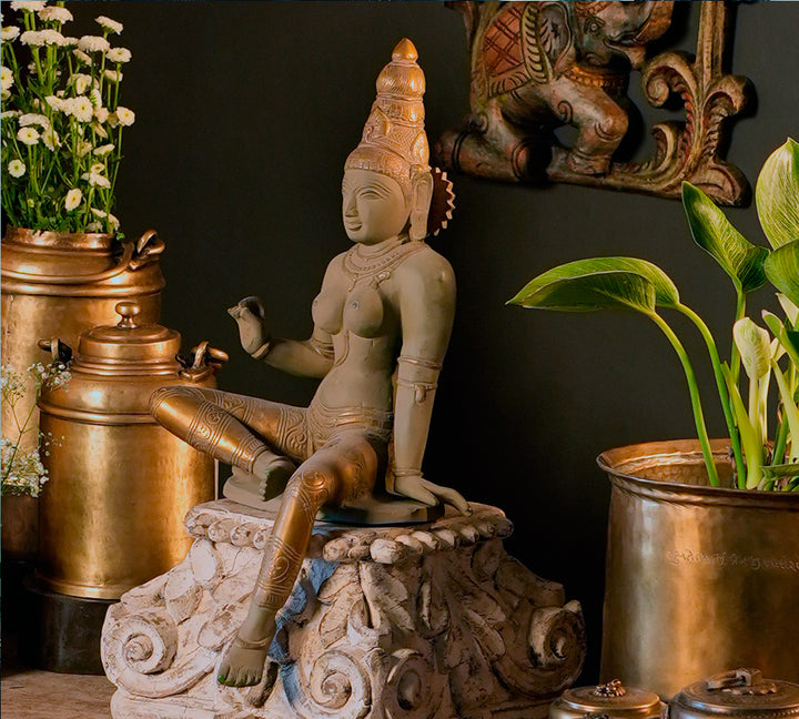 Brass Parvati 18” Rustic Finish
