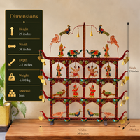 Wrought Iron Painted Toran T- light Holder