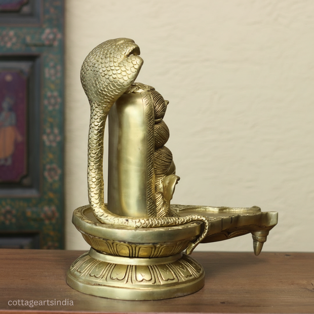 Shiva Mukhalinga with Naga | Traditional Shiva Lingam Sculpture