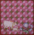 Pichwai Painting Cow and Lotus