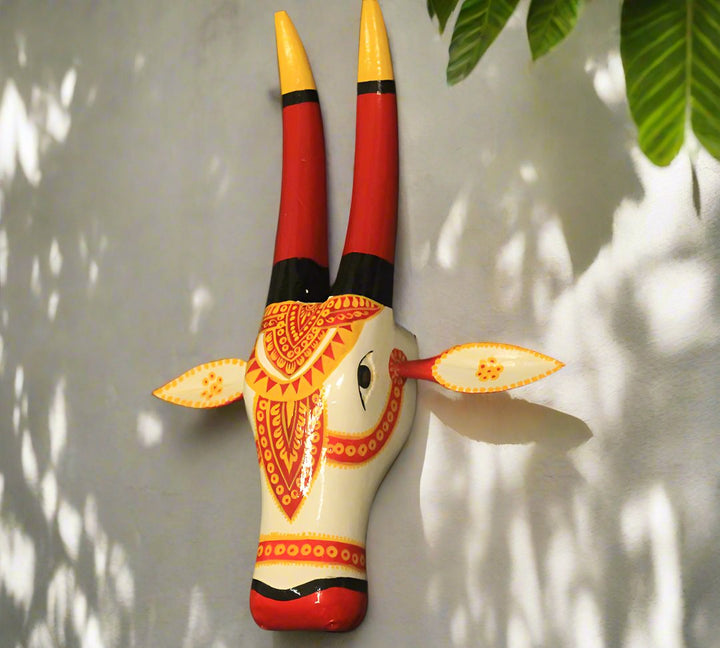 Wooden Bull Head