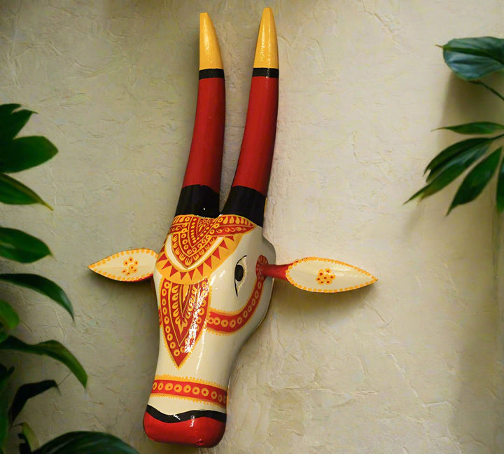 Wooden Bull Head