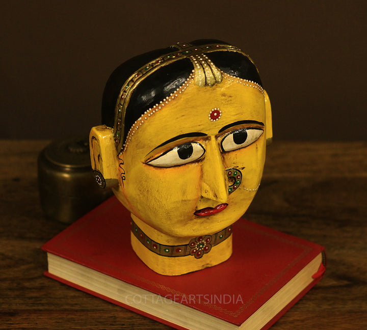 Wooden Gauri Head
