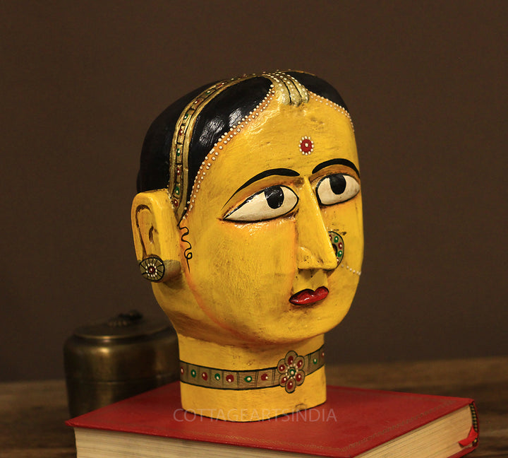 Wooden Gauri Head