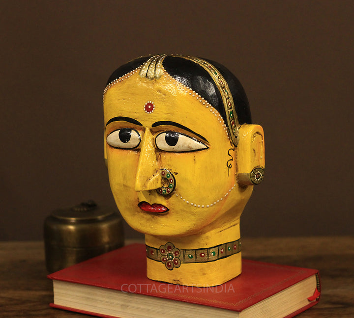 Wooden Gauri Head