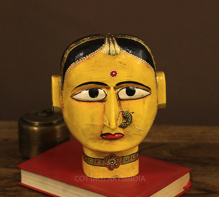 Wooden Gauri Head