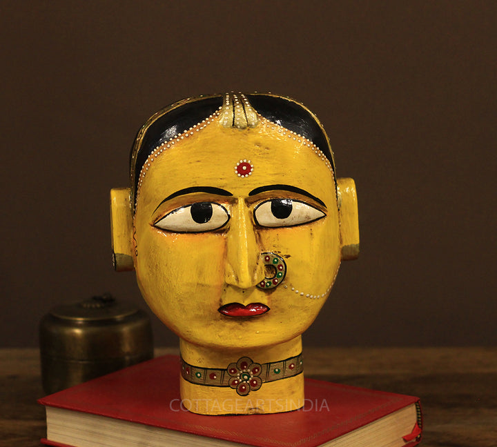 Wooden Gauri Head