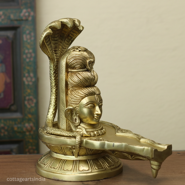 Shiva Mukhalinga with Naga | Traditional Shiva Lingam Sculpture