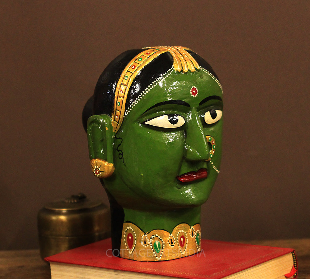 Wooden Gauri Head
