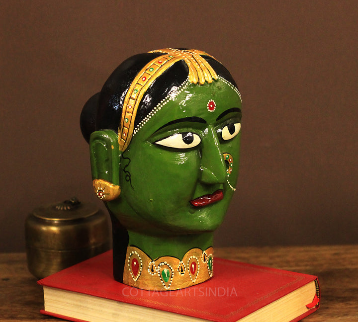 Wooden Gauri Head