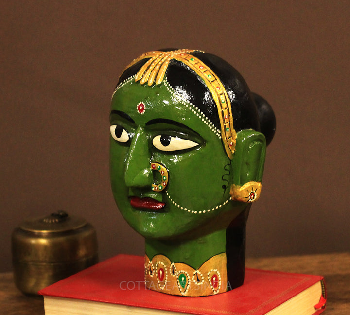 Wooden Gauri Head