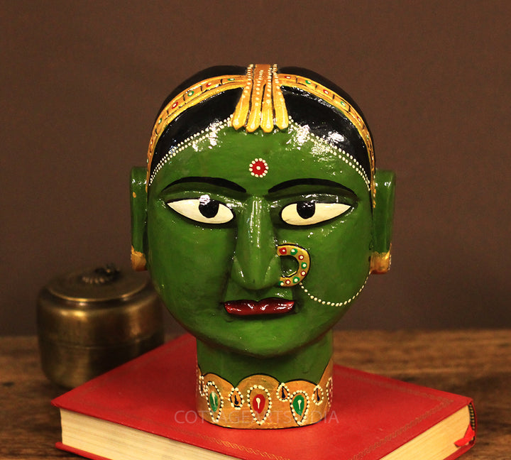 Wooden Gauri Head
