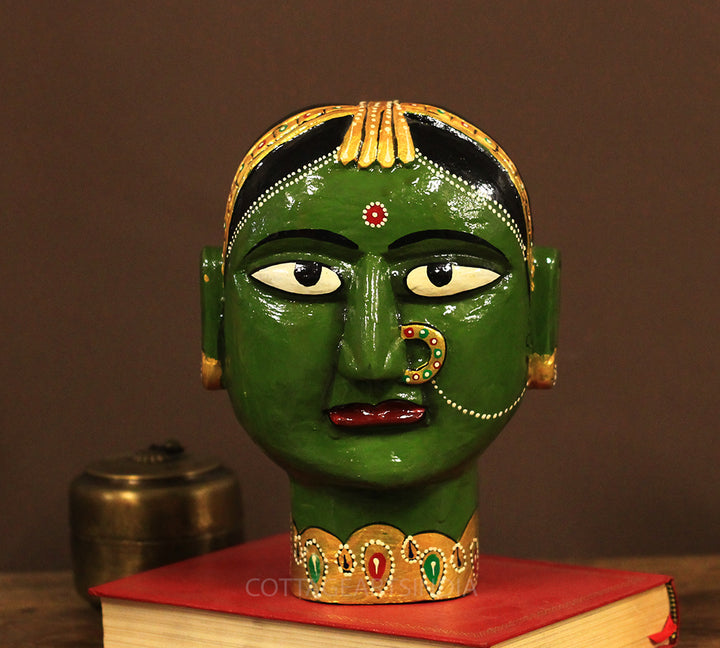Wooden Gauri Head