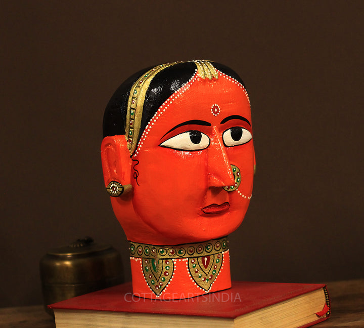 Wooden Gauri Head