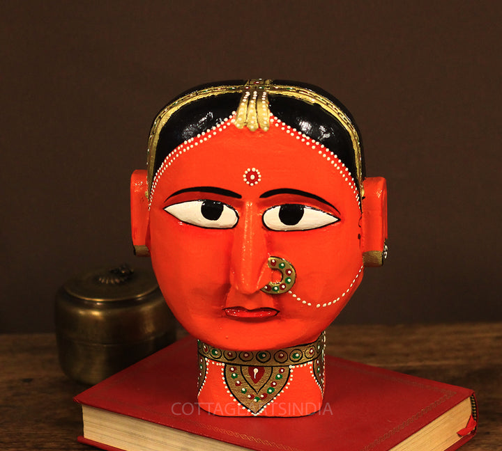 Wooden Gauri Head