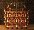 Wrought Iron Painted Toran T- light Holder