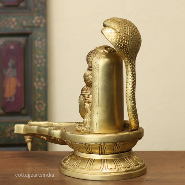 Shiva Mukhalinga with Naga | Traditional Shiva Lingam Sculpture