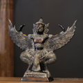 Brass Garuda Half Sitting Posture Antique Black Gold Finish
