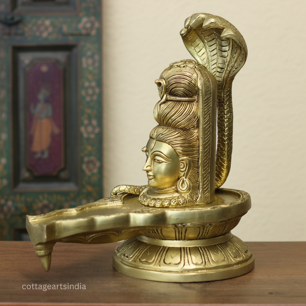 Shiva Mukhalinga with Naga | Traditional Shiva Lingam Sculpture
