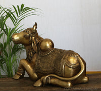 Brass Nandi Carving 22"