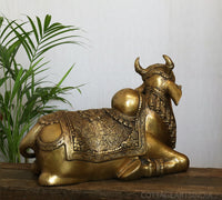 Brass Nandi Carving 22"