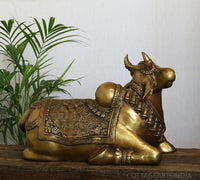 Brass Nandi Carving 22"