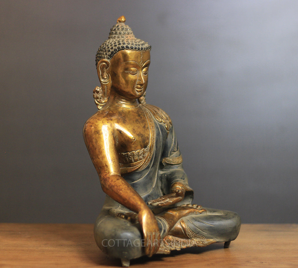 Brass Buddha Rustic Finish