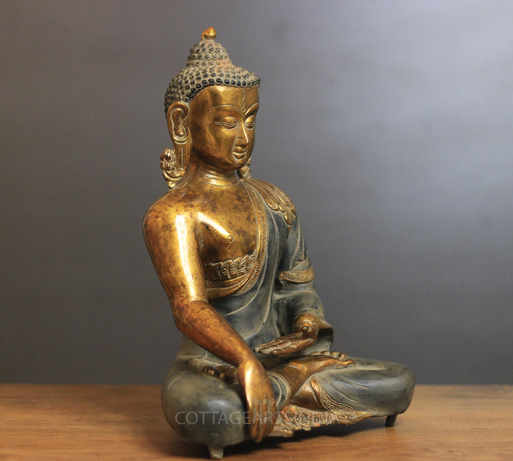 Brass Buddha Rustic Finish