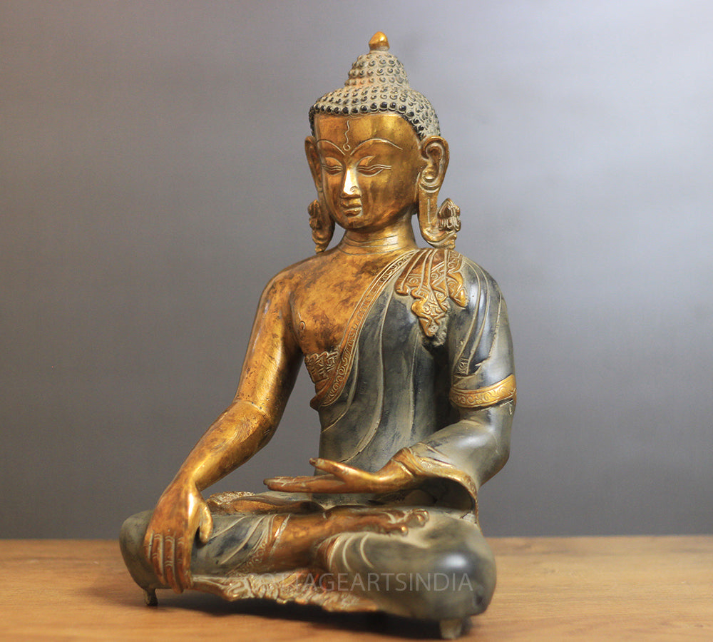 Brass Buddha Rustic Finish