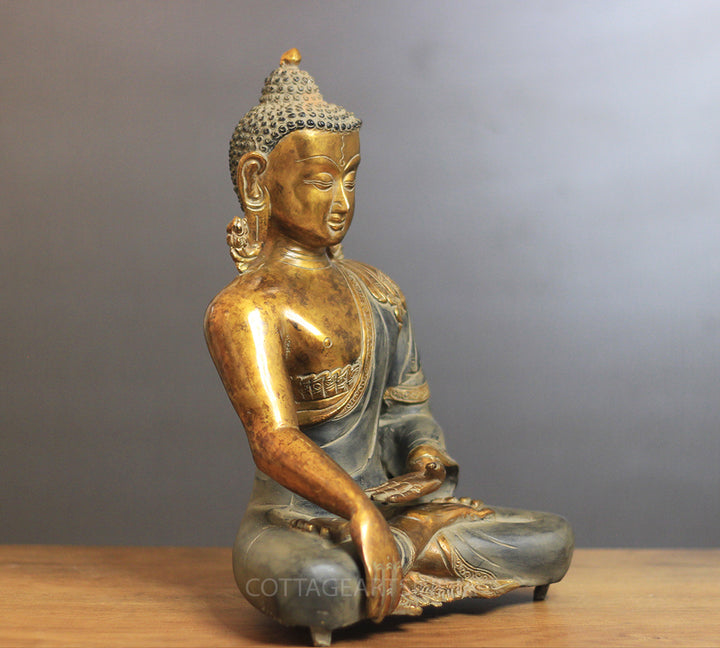 Brass Buddha Rustic Finish