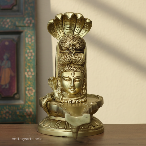 Shiva Mukhalinga with Naga | Traditional Shiva Lingam Sculpture
