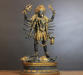 Brass Kaali Rustic Black Finish 19"